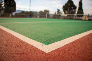 rehabilitación de canchas en la Unidad Deportiva