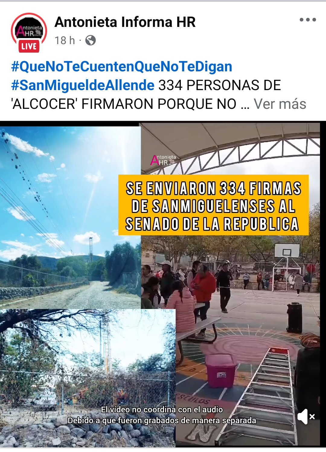 334 PERSONAS DE 'ALCOCER' FIRMARON PORQUE NO QUIEREN EL NUEVO POZO