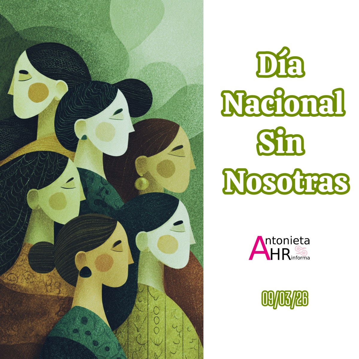 EN EL MEDIO DE COMUNICACIÓN ‘ANTONIETA INFORMA’ NOS SUMAMOS AL DÍA NACIONAL SIN NOSOTRAS