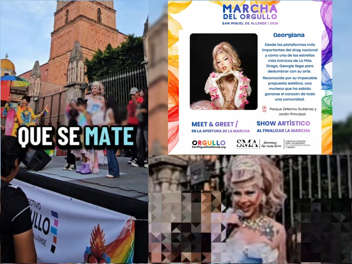 PROMUEVEN EN SAN MIGUEL DE ALLENDE LENGUAJE DE ODIO EN EVENTO LGBT «LA QUE NO SOPORTE QUE SE MATE…» DICE DRAG GEORGIE